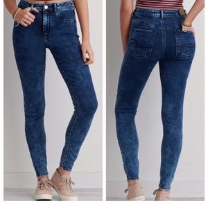 Acid Wash American Eagle High Waisted Jeans